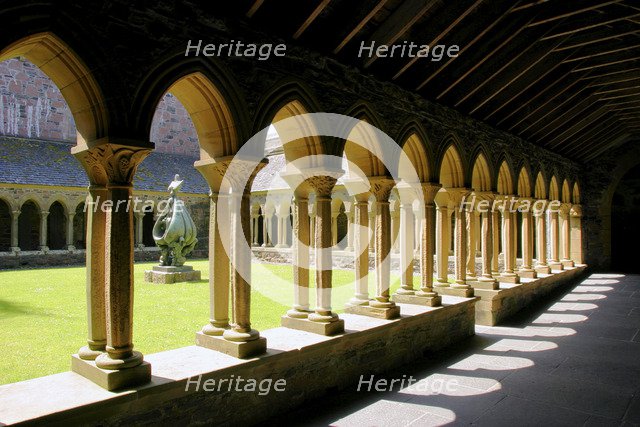 Cloisters of Iona Abbey, Argyll and Bute, Scotland.