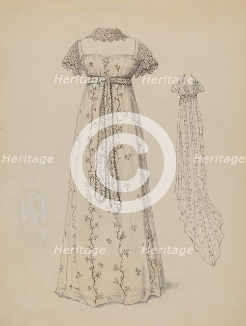 Dress, c. 1936. Creator: Jessie M. Benge.