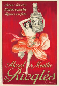 Alcool de Menthe de Ricqlès, 1924. Creator: Cappiello, Leonetto (1875-1942).