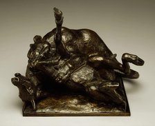 Tiger Devouring an Antelope, c1834. Creator: Antoine-Louis Barye