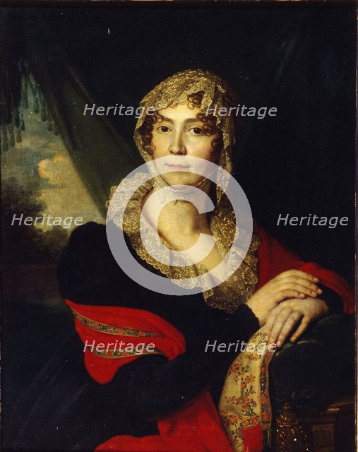 Portrait of Princess Natalia Alexandrovna von Buxhoeveden (1758-1808), née Alexeyeva, 1790s. Artist: Borovikovsky, Vladimir Lukich (1757-1825)