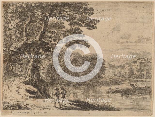 Two Travelers and a Peddler. Creator: Unknown.