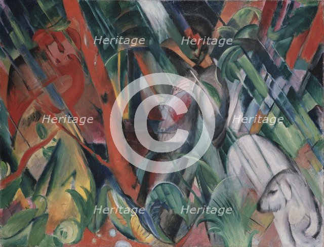 In the Rain, 1912. Artist: Marc, Franz (1880-1916)