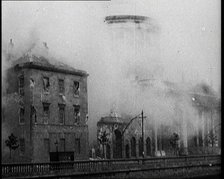 Smoking and Burnt Out Buildings in Dublin, 1922. Creator: British Pathe Ltd.