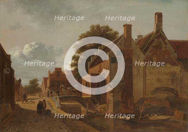 The Kalvermarkt, The Hague, 1805-1808. Creator: Jean Francois Valois.