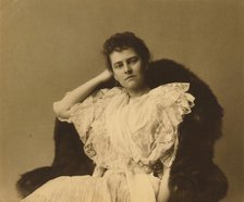Elizabeth Cameron, three-quarter-length portrait, seated, facing front..., between c1890 and c1910. Creator: Frances Benjamin Johnston.