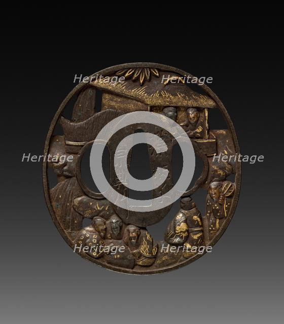 Sword Guard (Tsuba), c 1800s. Creator: Unknown.