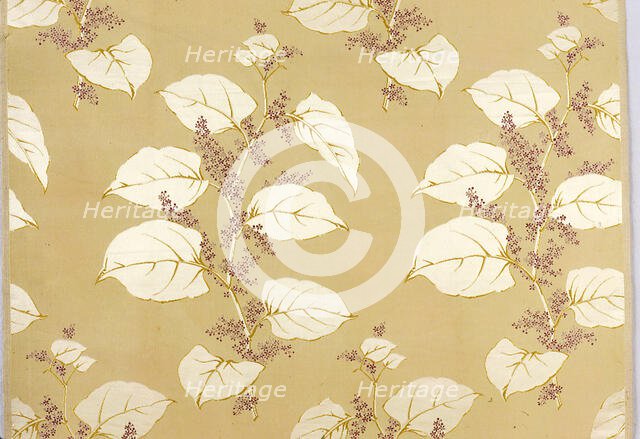 Panel (Dress Fabric), France, c. 1880. Creator: Charles Frederick Worth.