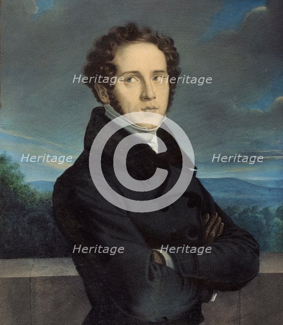 Portrait of the composer Vincenzo Bellini (1801-1835), c. 1830.