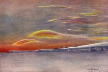 'Iridescent Clouds: Looking North from Cape Evans', 1911, (1913). Artist: Edward Wilson.