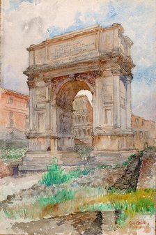 Arch of Titus, Rome, 1933. Creator: Cass Gilbert.