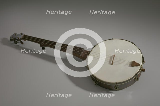 Banjo made in the style of William Esperance Boucher, Jr., ca. 1850s. Creator: Unknown.