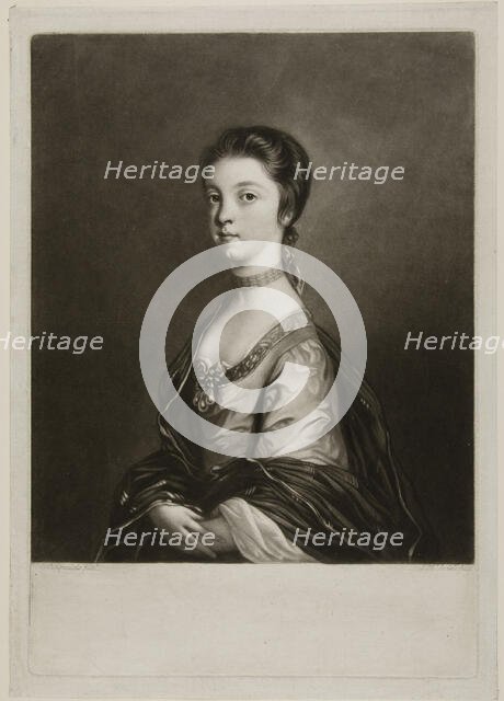 Lady Elizabeth Montagu, 1756. Creator: James McArdell.