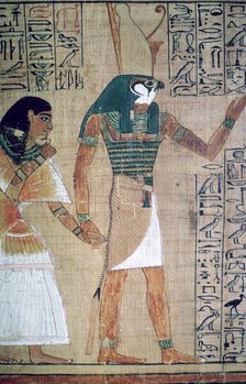 Detail from the Book of the Dead of Ani; sheet 4. Artist: Unknown
