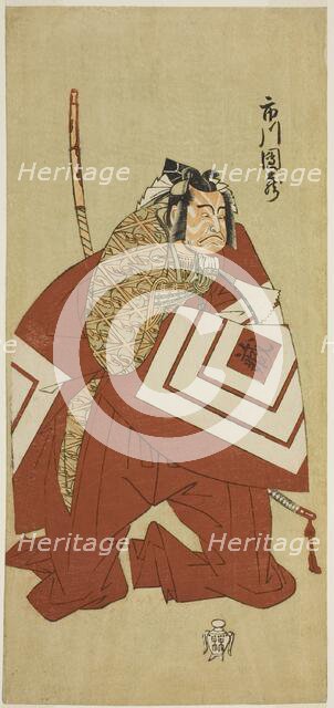 The Actor Ichikawa Danzo III as Kamakura no Gongoro Kagemasa (?) in the Play Otokoyama..., c. 1768. Creator: Shunsho.