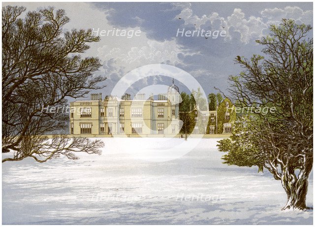 Eshton Hall, Yorkshire, home of Baronet Wilson, c1880. Artist: Unknown