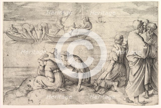 The Miraculous Draught of Fish. Creator: Battista Franco Veneziano.
