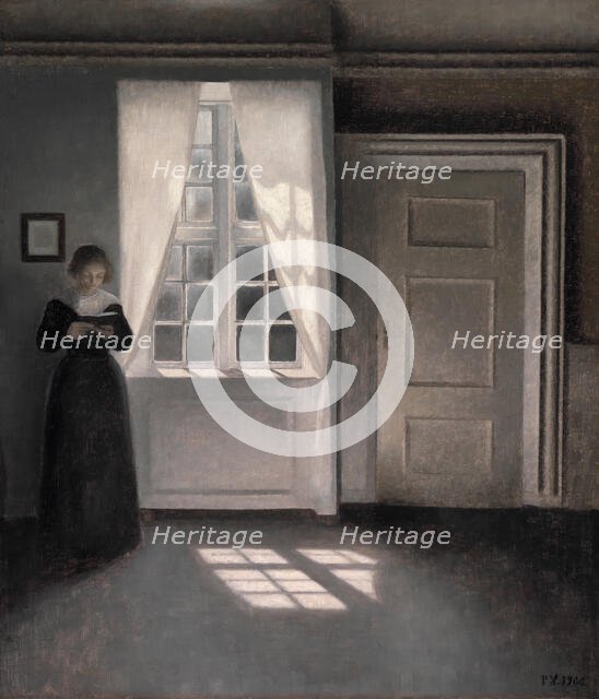 Interior, Strandgade 30, 1900. Creator: Hammershøi, Vilhelm (1864-1916).