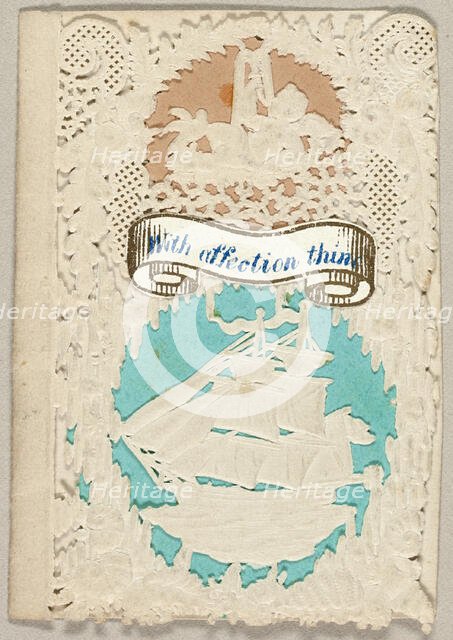 With Affection Thine (valentine), c. 1850. Creator: Thomas Wood.