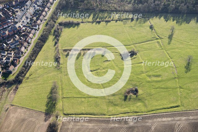 Snelshall Benedictine Priory, a moated priory site and fishponds, Whaddon, Buckinghamshire, 2018. Creator: Damian Grady.