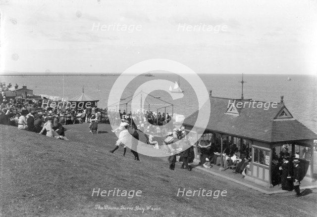 Holidaymakers at Herne Bay, Kent, 1890-1910. Artist: Unknown