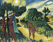Summer in Nidden, 1919-1920. Creator: Max Pechstein.