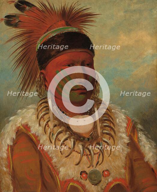 The White Cloud, Head Chief of the Iowas, 1844/1845. Creator: George Catlin.