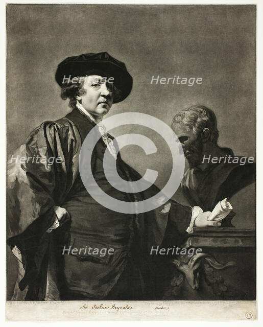 Sir Joshua Reynolds, 1780. Creator: Valentine Green.