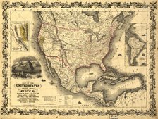 Map of the United States, the British provinces, Mexico &c., 1849. Creator: John M. Atwood.