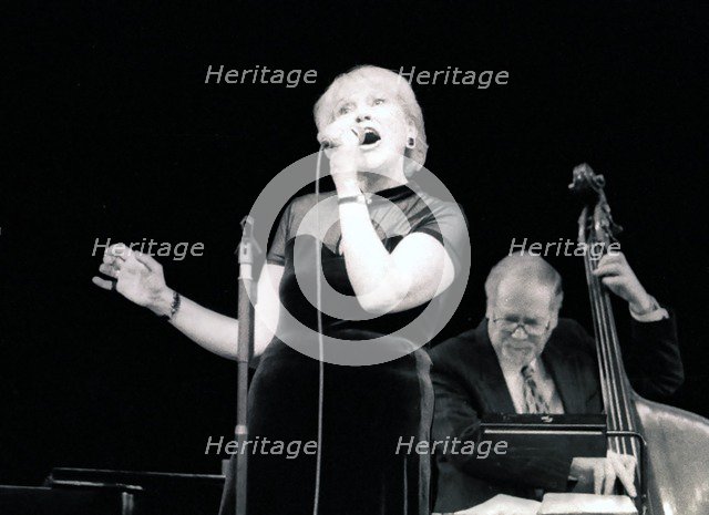 Val Wiseman and Len Skeat, Epsom Playhouse, Surrey, 2001. Artist: Brian O'Connor