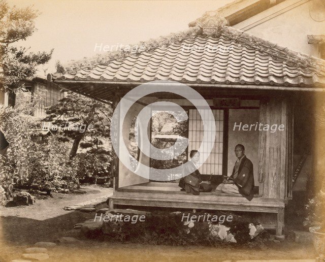 Tycoon's halting place on the Tocaido Hasa, 1868. Creator: Felice Beato (1825-c.1908).