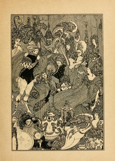 The Rape of the Lock. Illustration for The Cave of Spleen by Alexander Pope. Artist: Beardsley, Aubrey (1872–1898)