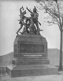 'Memorial of the Fort Dearborn Massacre', c1897. Creator: Unknown.