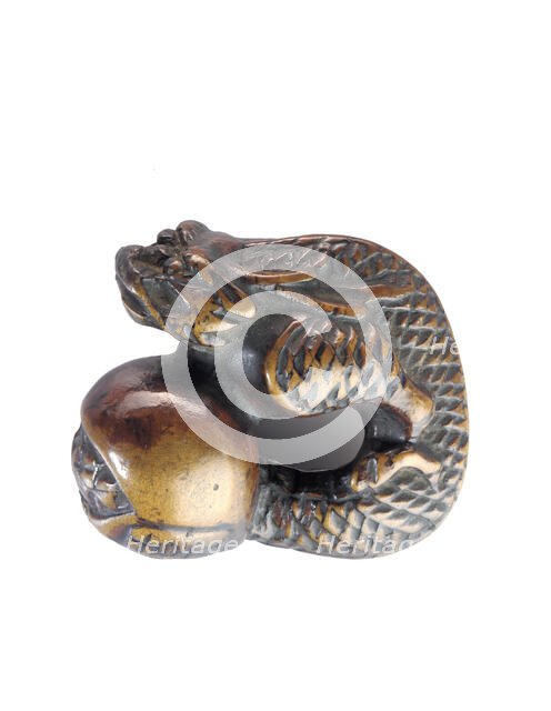 Netsuke, Edo period, late 17th-mid 18th century. Creators: Haritsu Ogawa, Yoshitomo.