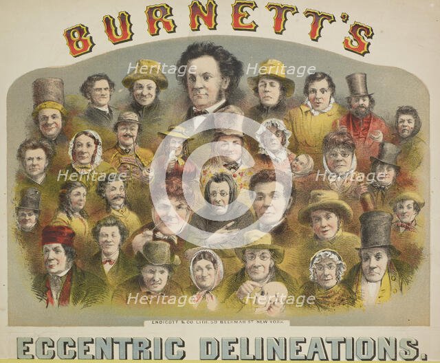 Burnett's Eccentric Delineations, 1874. Creator: Unknown.