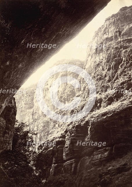 Cañon of Kanab Wash, Looking South, 1872. Creator: William H. Bell.
