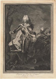 Auguste III. Roi de Pologne, 1750. Creator: Jean Joseph Balechou.