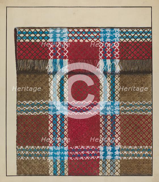 Coverlet (Blanket), c. 1936. Creator: Ralph Atkinson.