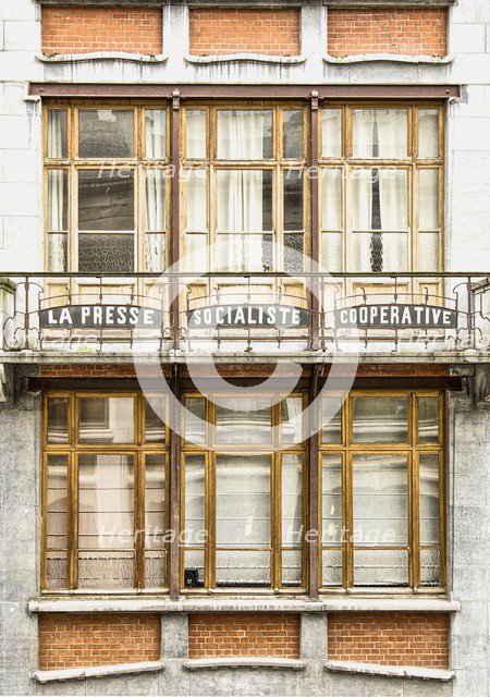 Le Peuple, 33-35 Rue Des Sables, Brussels, Belgium, (c1905), c2014-2017. Artist: Alan John Ainsworth.