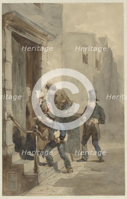 The Creditors, c.1855-1856. Creator: Matthijs Maris.