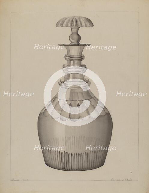 Carafe, c. 1936. Creator: Samuel O. Klein.