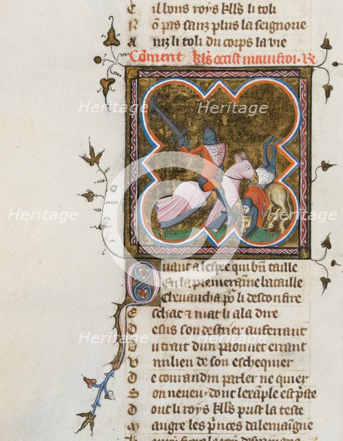 Miniature from a manuscript of the Roman de la Rose by Guillaume de Lorris and Jean de Meun, 1353. Artist: Master of the Rose novels (active Second Half of 14th cen.)