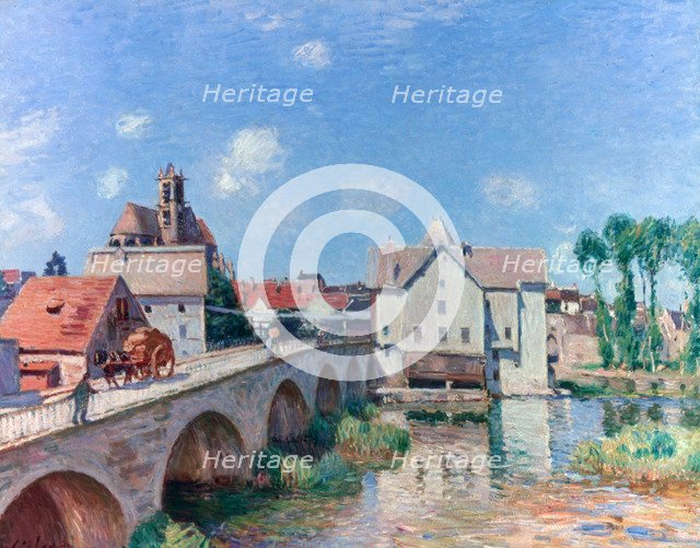 'The Bridge at Moret', 1893. Artist: Alfred Sisley