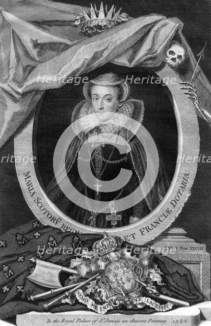 Mary, Queen of Scots, (1735).Artist: George Vertue