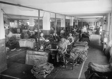 Post Office Department - Repairing Mailbags, 1914. Creator: Harris & Ewing.