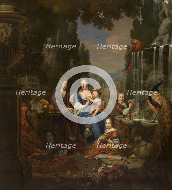 The Artist and his Family, 1689. Creator: Michiel van Musscher.