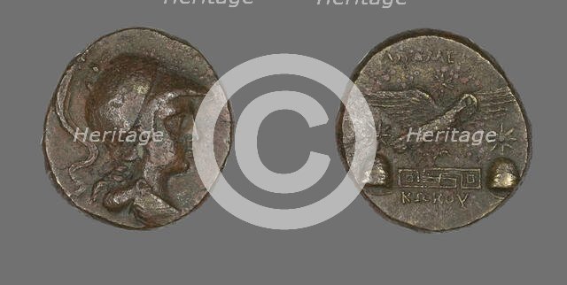 Coin Depicting the Goddess Athena, 133-48 BCE. Creator: Unknown.