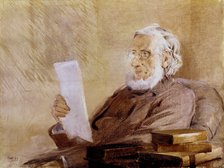 John Tyndall, Irish born physicist and mountaineer, 1893. Artist: John McLure Hamilton