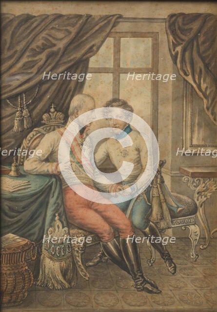 Portrait of Emperor Frans I of Austria and the Duke of Reichstadt, c1830-1900.  Creator: Schijtra.