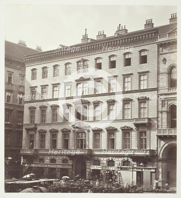 Freyung No. 1, Wohnhaus des Grafen M. Hardegg, 1860s. Creator: Unknown.